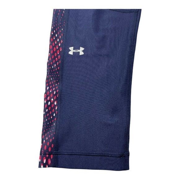 Under Armour Heatgear Compression Crop Navy Pink - Picture 4 of 6